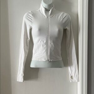 Garage White Casual zip up